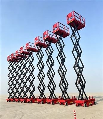 この自走式シザーリフトは高所作業の効率をどのように再定義しますか?